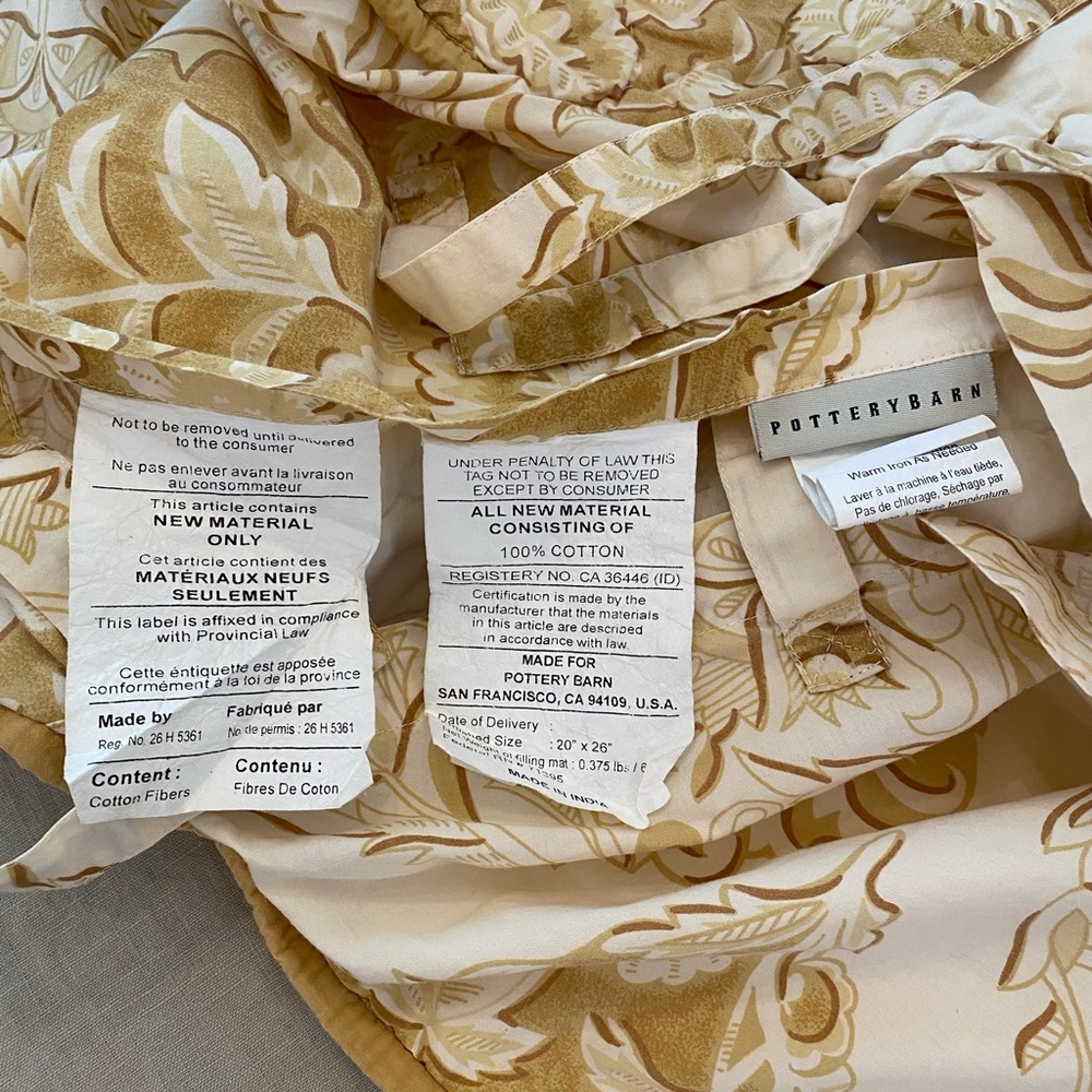 Pottery Barn Standard Quilted Pillow Shams - Picture 8 of 11